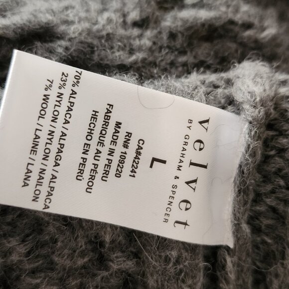 VELVET BY GRAHAM AND SPENCER HAZEL CARDIGAN NWT SZ L - Picture 5 of 5